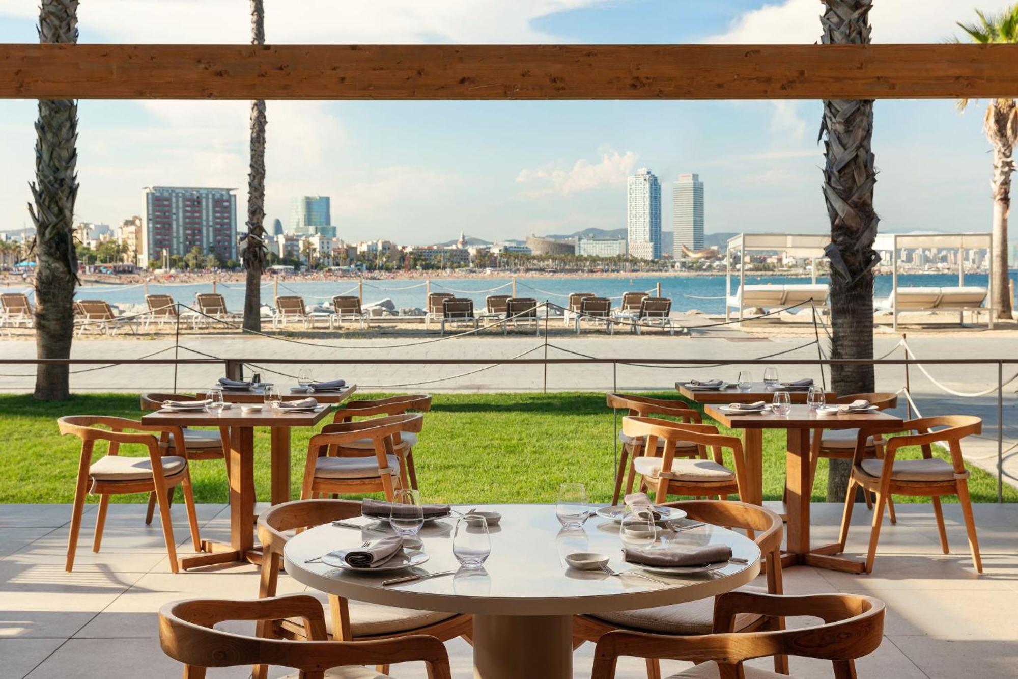 Hotel W Barcellona Esterno foto View from the restaurant